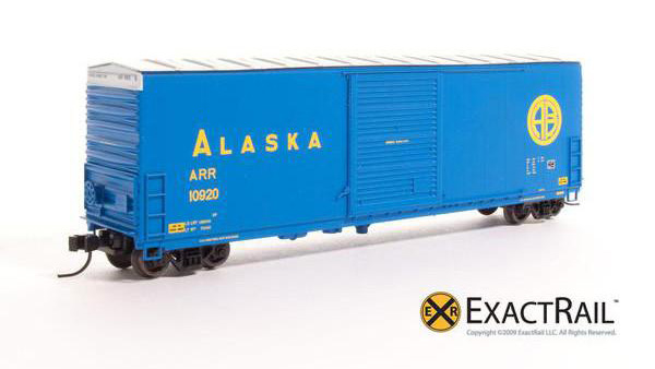 N Scale - ExactRail - EN-50103-1 - Boxcar, 50 Foot, PC&F 6033 c.f. - Alaska Railroad - 10904
