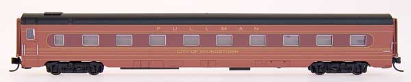 N Scale - Centralia Car Shops - CCS6880-07 - Passenger Car, Lightweight, Sleeper, 18 Roomette - Pennsylvania - City of Youngstown