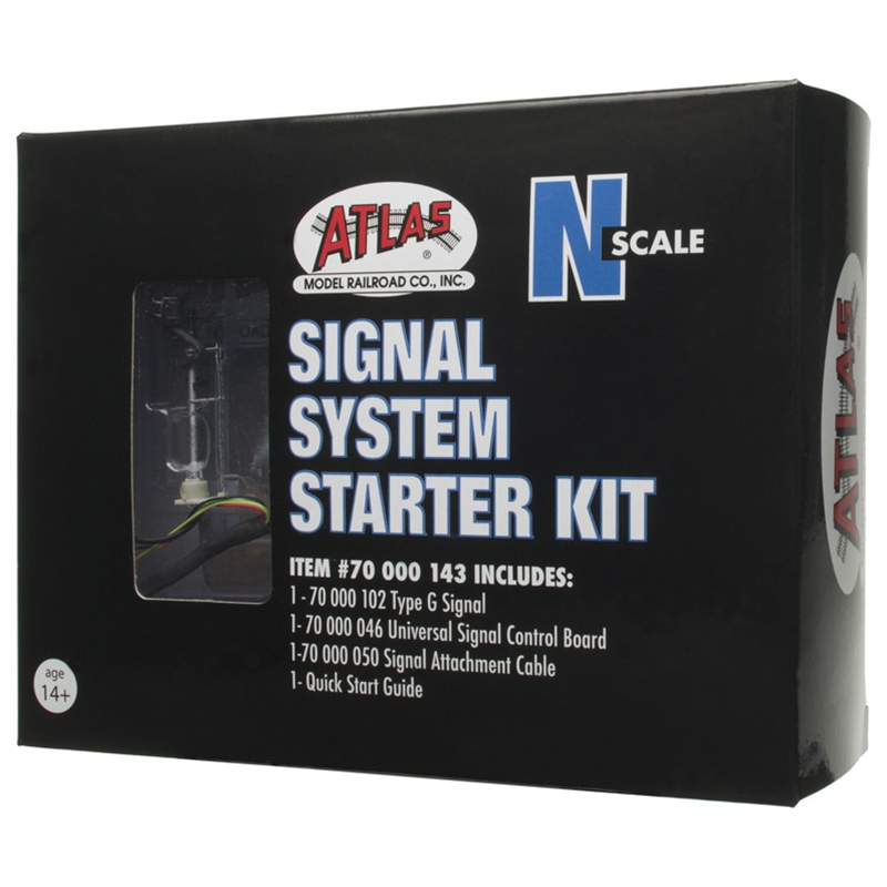 N Scale - Atlas - 70 000 143 - Signal System, Type G - Painted/Unlettered - Signal Type G [Starter Kit]