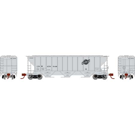 N Scale - Athearn - 25440 - Covered Hopper, 3-Bay, PS-2-CD 4427 - Chicago & North Western - 170048