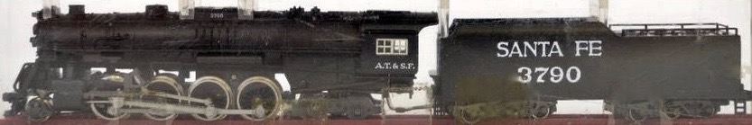 N Scale - MRC - 6903 - Locomotive, Steam, 2-8-4 Berkshire - Santa Fe - 3790