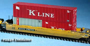 N Scale - Fine N-Scale Products - FNR-2240 - Container, 40 Foot, Corrugated, Dry - Undecorated