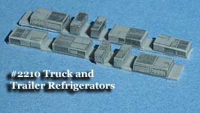 N Scale - Fine N-Scale Products - FNR-2210 - Intermodal, Trailer, Refrigerator Units - Undecorated