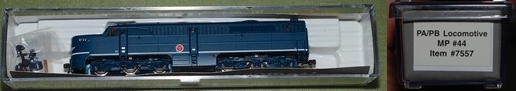 N Scale - Life-Like - 7557 - Locomotive, Diesel, Alco PA-1 - Missouri Pacific - 44