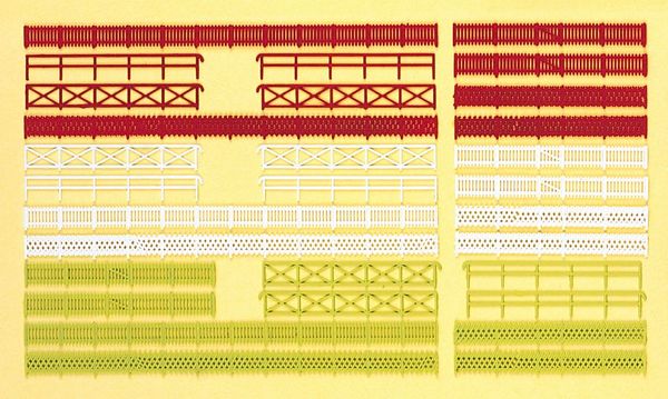 N Scale - Preiser - 79551 - Structure, Wooden Fence - Painted/Unlettered