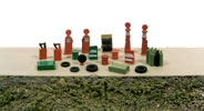 N Scale - JL Innovative - 2181 - Accessory. Gas Station Details - Painted/Unlettered - 20-Pack