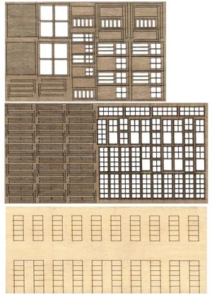 N Scale - Bar Mills - 0031 - Laser-Cut Modular Structure Kit - Undecorated