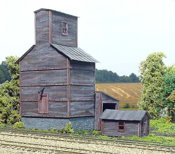N Scale - Laser-Art - 889 - Structure, Building, Grain Elevator - Agricultural Structures