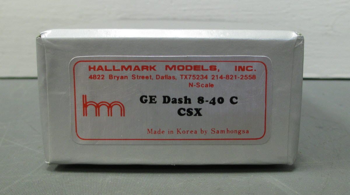 N Scale - Hallmark Models - GE Dash 8-40 C CSX - Locomotive, Diesel, GE Dash 8 - CSX Transportation - 7500