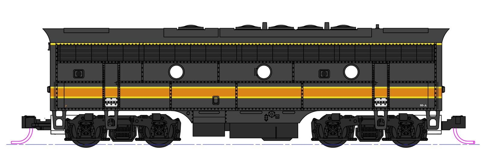 N Scale - Kato USA - 106-0429 - Locomotive, Diesel, EMD F7 - Milwaukee ...