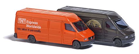 N Scale - Busch - 8338 - Vehicle, Mercedes Benz Sprinter Cargo Van - Painted/Lettered - 2-Pack