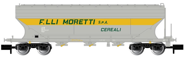N Scale - Arnold Hornby - HN6385 - Covered Hopper, 3-Bay, Uagps - FS (Ferrovie dello Stato Italiane)