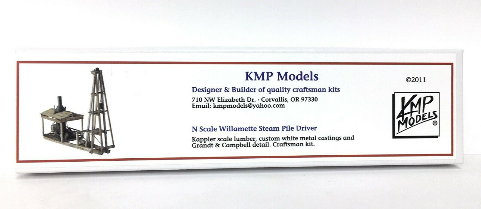 N Scale - KMP Models - N-Pile Driver - Structure,Industrial, Steam Pile Driver - Industrial Structures