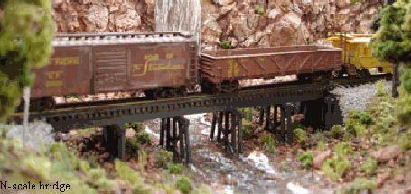 N Scale - Blair Line - 067 - Bridge, Wooden Trestle - Undecorated