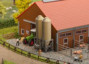N Scale - Faller - 222214 - Structure, Agricultural, Silo - Agricultural Structures