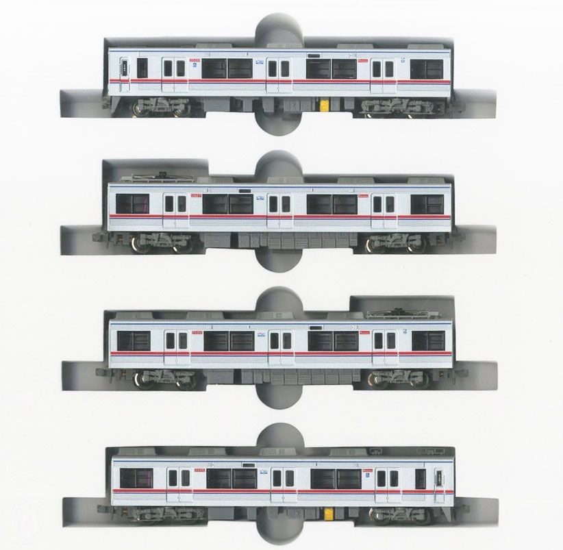 N Scale - Micro Ace - A6039 - Passenger Train, Electric, Type 3500 - Japanese National Railways - 4 Car Add-On Set
