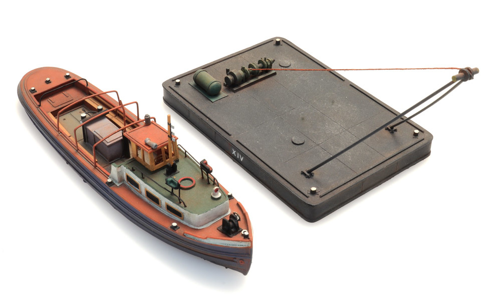 N Scale - Artitec - 58.102 - Vehicle, Ship,Barge, Pontoon - Undecorated