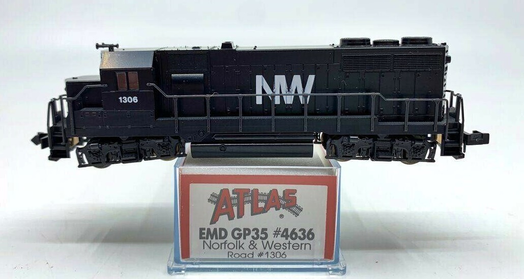 N Scale - Atlas - 4636 - Locomotive, Diesel, EMD GP35, Ph.1B - Norfolk & Western - 1306