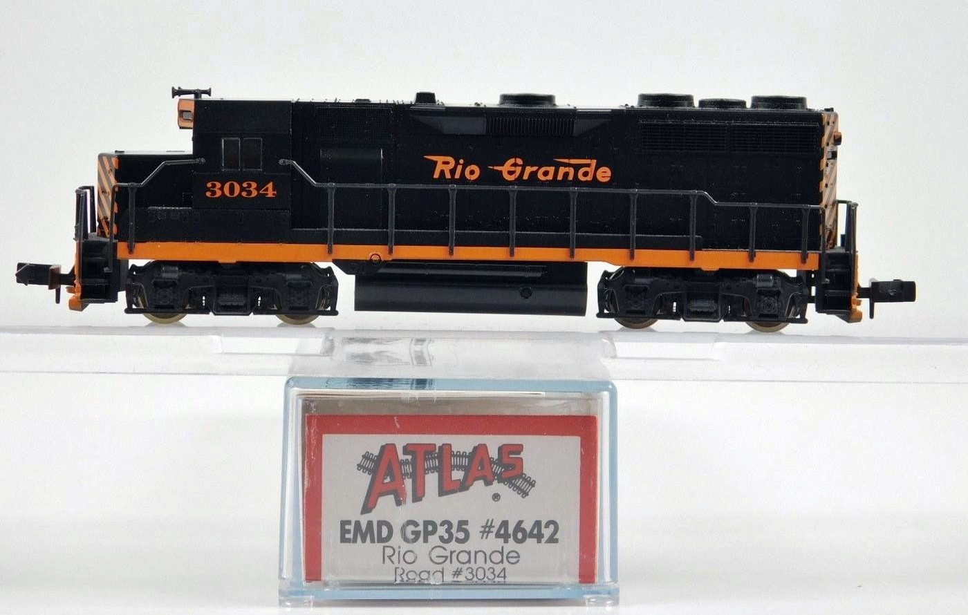N Scale - Atlas - 4642 - Locomotive, Diesel, EMD GP35, Ph.1B - Rio Grande - 3034