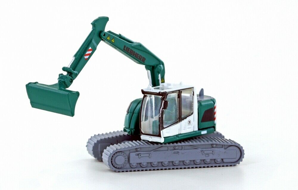 N Scale - Lemke - LC4257 - Truck, Liebherr, Compact Track Excavator - Painted/Lettered - Compact Excavator with Chain