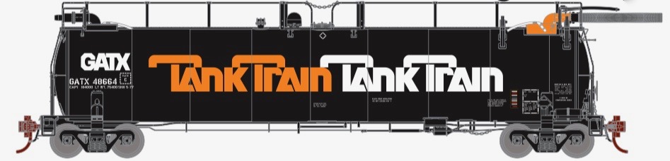 N Scale - Athearn - 15053 - Tank Car, Tank Train, 486XX Series - Tank Train - 3-Pack
