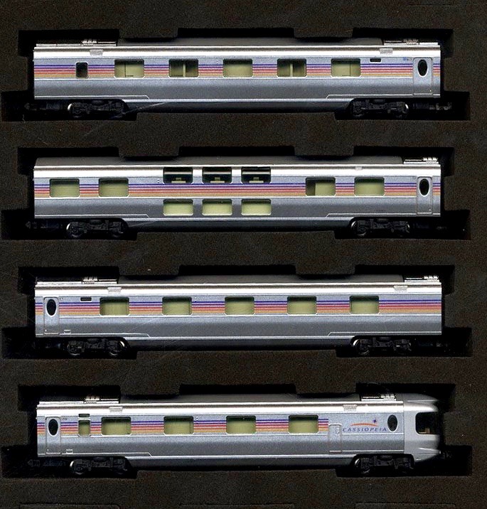 N Scale - Tomix - 92409 - Passenger Train, Electric,Series E26 - Japan Railways East - 4 Car Add-On Set