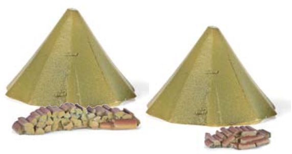 N Scale - Micro-Trains - 499 43 986 - Structure,Tent - Undecorated - 2-Pack