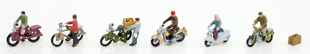 N Scale - Tomytec - 116 - Scenery, Bicycle, Mopeds - Scenery - 6-Pack