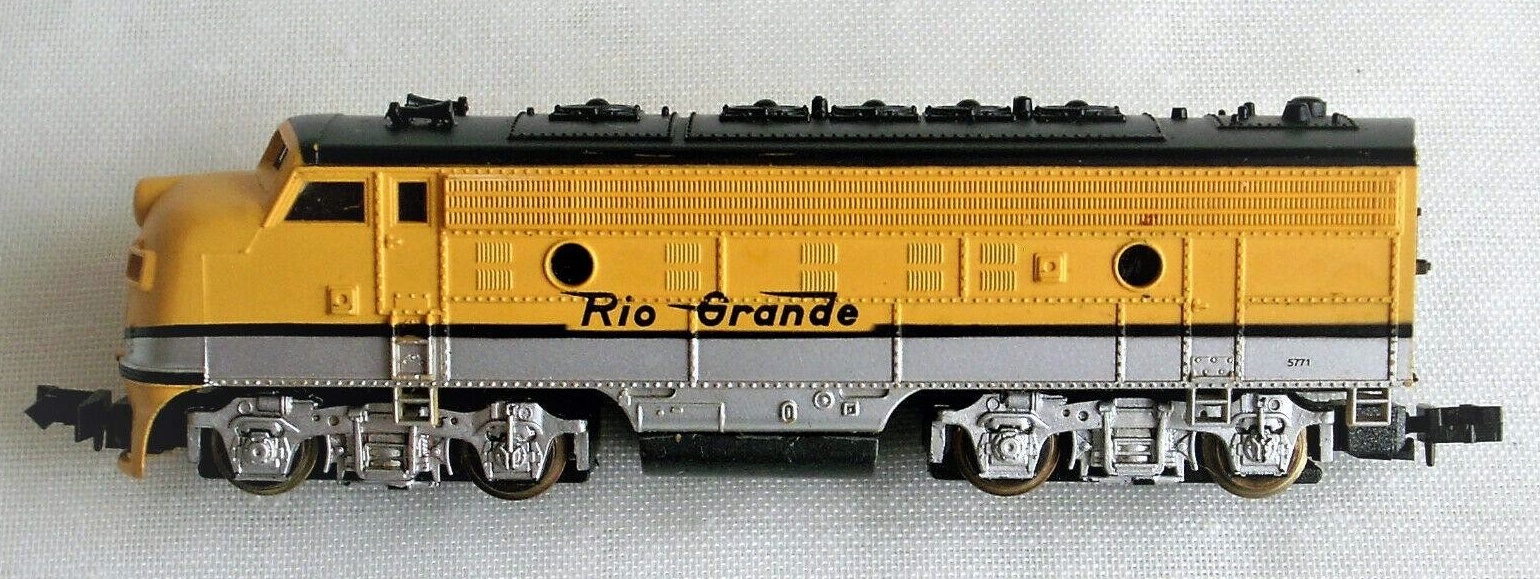 N Scale - Bev-Bel - 15002 - Locomotive, Diesel, EMD F7 - Rio Grande - 5771