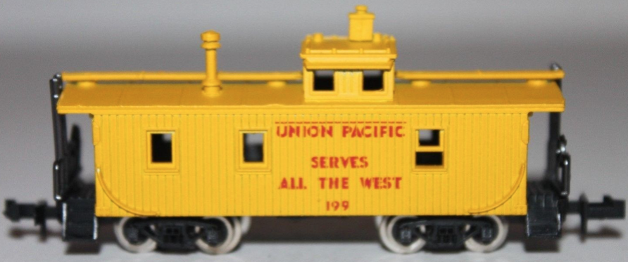 N Scale - Roco - 28961 - Caboose, Cupola, Wood - Union Pacific - 199