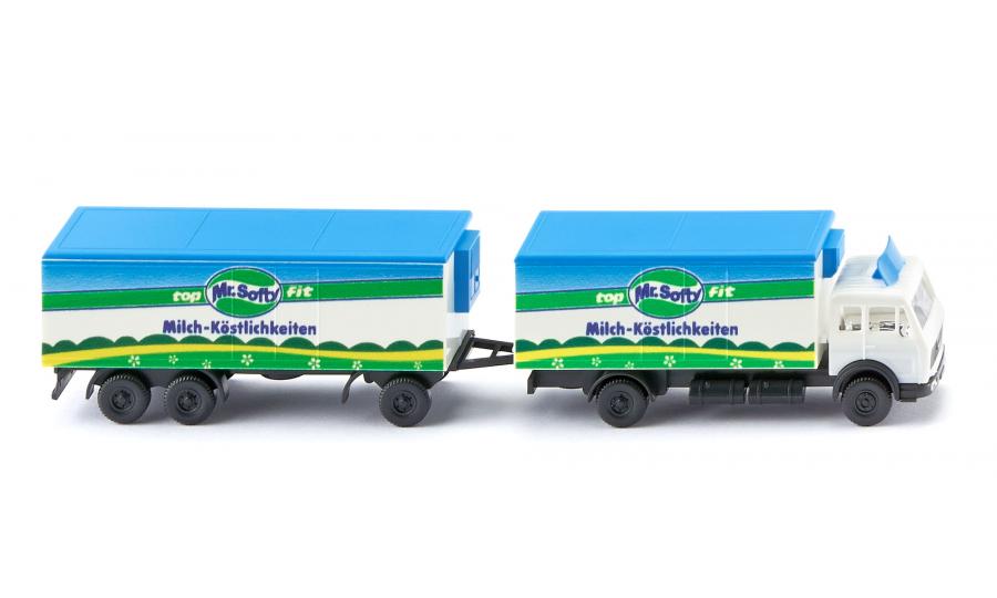 N Scale - Wiking - 094104 - Vehicle, Truck, Refrigerated - Painted/Lettered - Mr. Softy