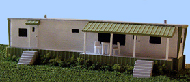 N Scale - Lineside Models - 2801 - Structure, Details, Mobile Home - Undecorated