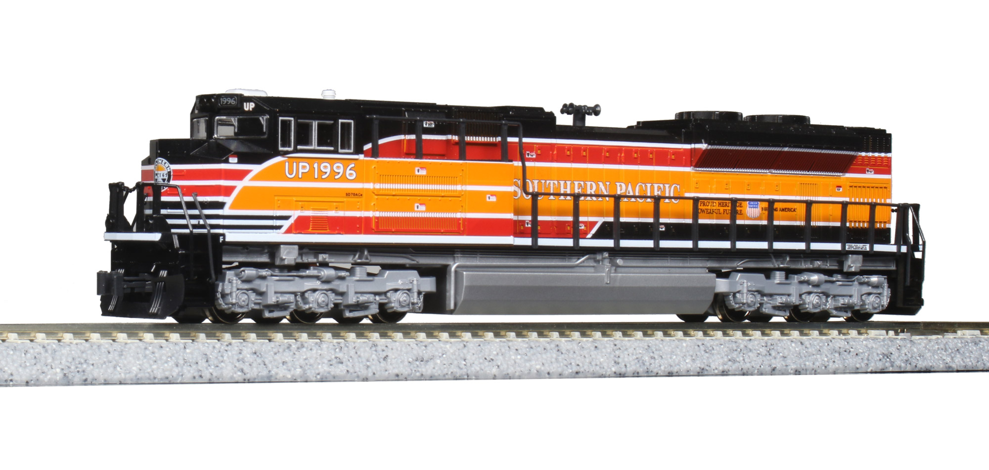 N Scale - Kato USA - 176-8406-S - Locomotive, Diesel, EMD SD70 - Southern Pacific - 1996