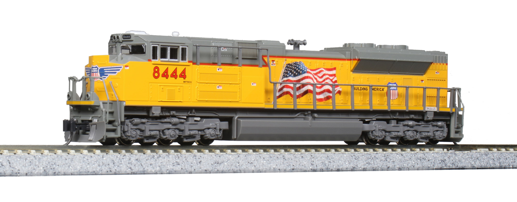 N Scale - Kato USA - 176-8404-DCC - Locomotive, Diesel, EMD SD70 - Union Pacific - 8444
