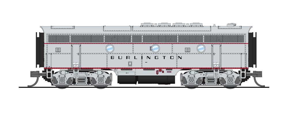 N Scale - Broadway Limited - 6841 - Locomotive, Diesel, EMD F3 - Burlington Route - 9961B
