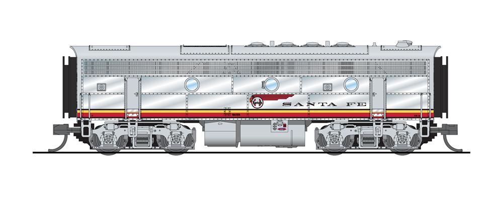 N Scale - Broadway Limited - 6838 - Locomotive, Diesel, EMD F3 - Santa Fe - 28B