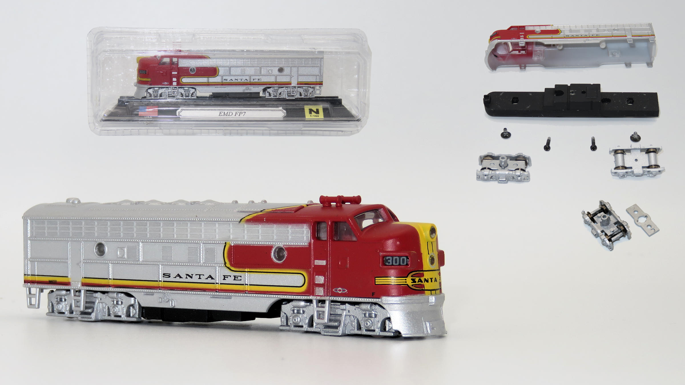 N Scale - Del Prado - Locomotive, Diesel, EMD FP7 - Santa Fe - 300