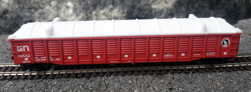 N Scale - North American Railcar - NGCAATE-V4 - Accessories,Gondola, Eco Fab Covers - Painted/Unlettered - 2-Pack