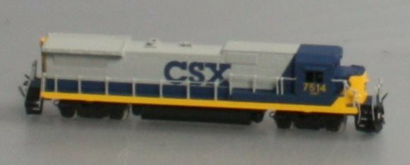 N Scale - Hallmark Models - 594 - Locomotive, Diesel, GE Dash 8 - CSX Transportation - 7514