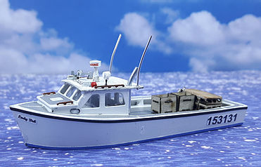 N Scale - Osborn Models - RRA-3123 - Lobster Boat - Undecorated - Northumberland Strait 45