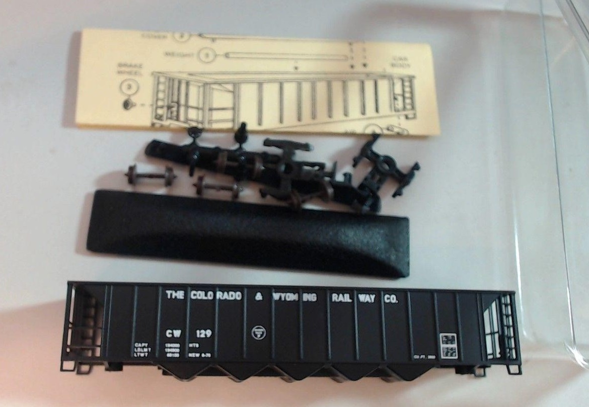 N Scale - Precision Masters - 1303-B - Open Hopper, 5-Bay Ortner Rapid Discharge - Colorado & Wyoming - 129