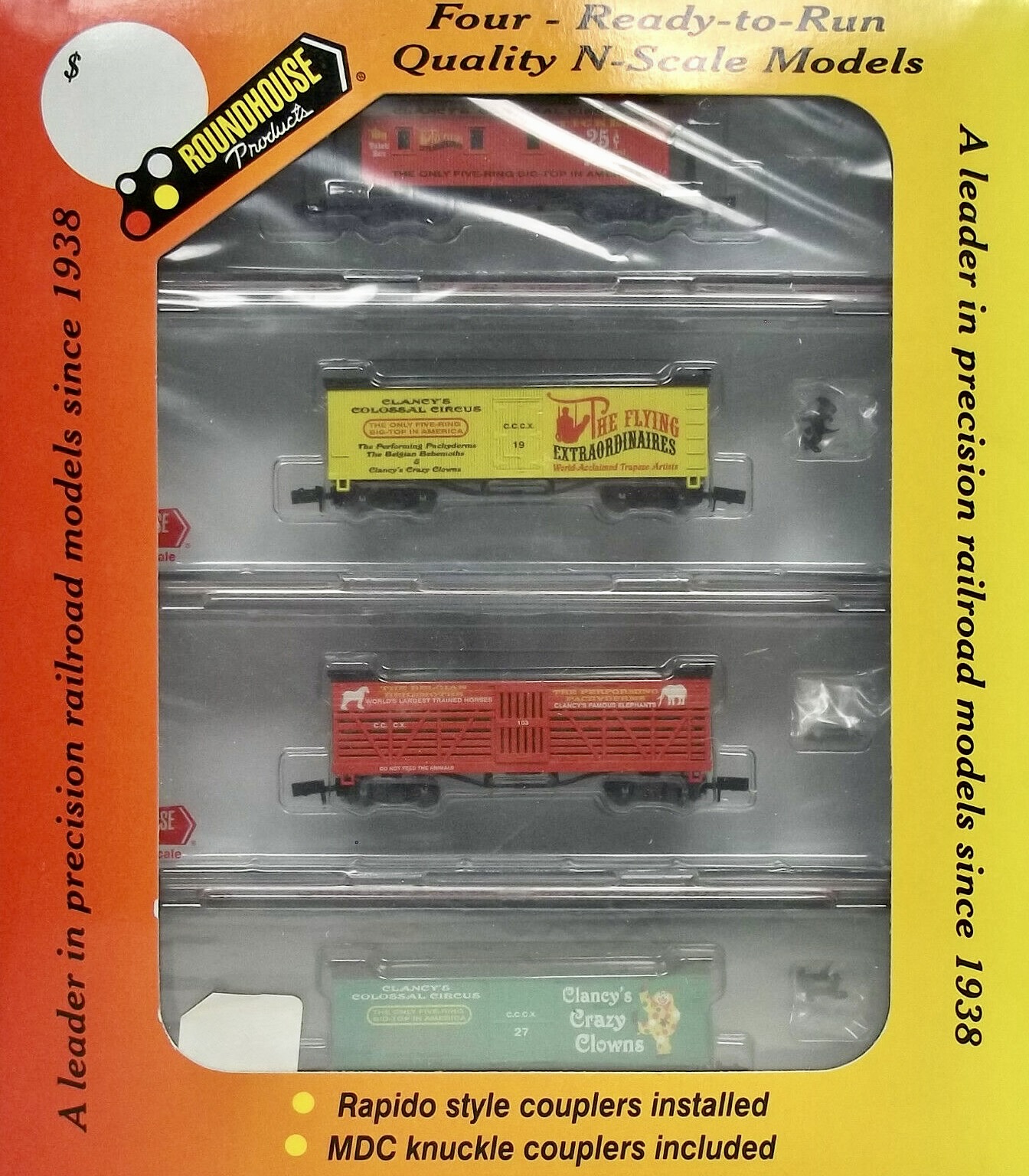 N Scale - Roundhouse - 89454 - Mixed Rolling Stock Set - Clancy