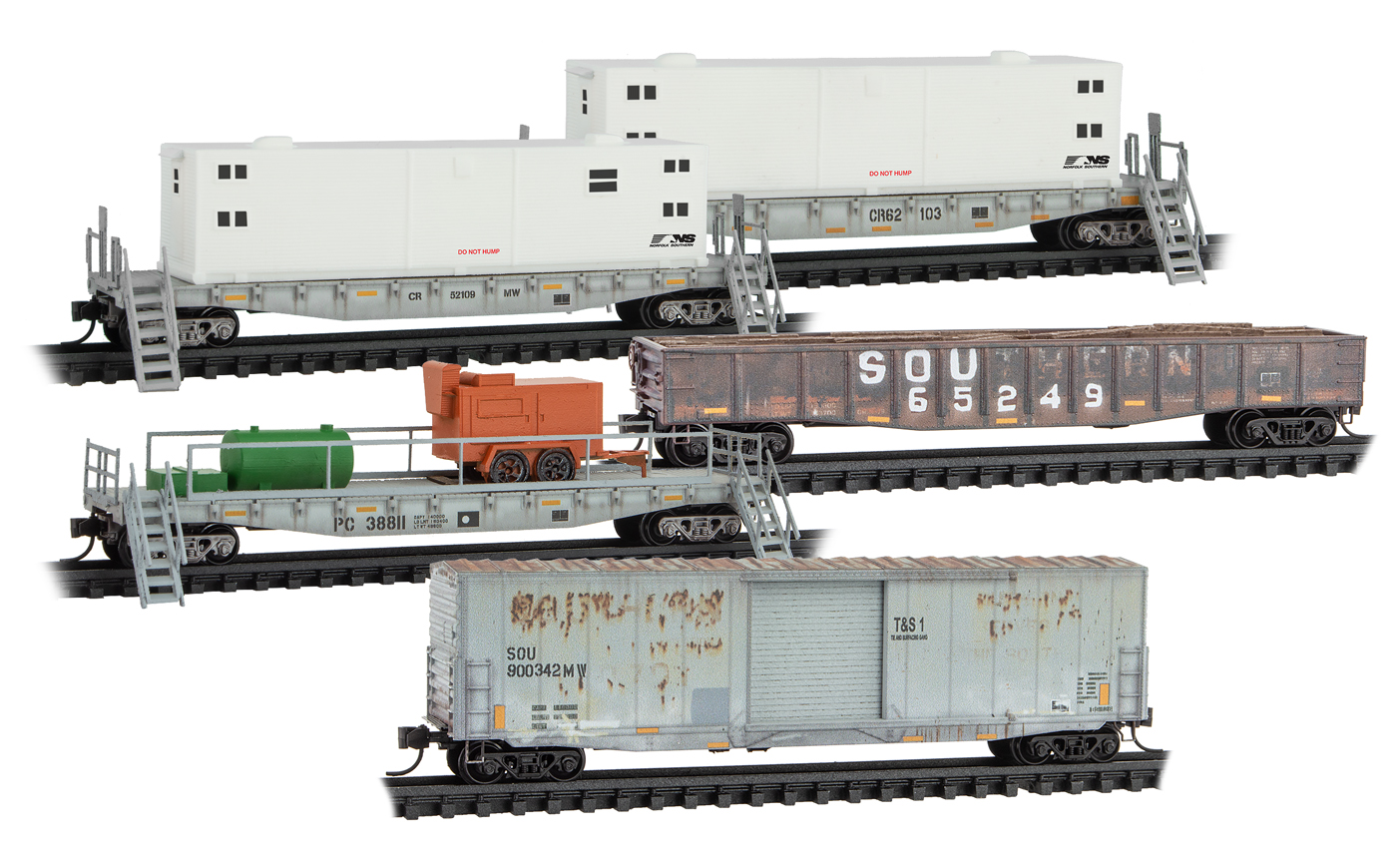 N Scale - Micro-Trains - 993 02 200 - Freight Train, Diesel, North American, Modern Era - Norfolk Southern - 5-Pack