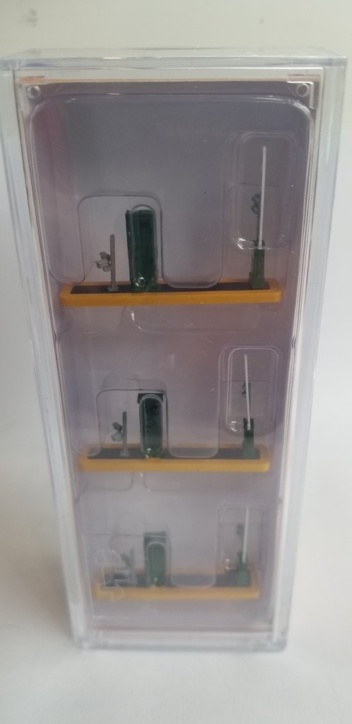 N Scale - Jacksonville Terminal - 112004 - Accessories, Entry Kiosk - Painted/Unlettered - 3-Pack
