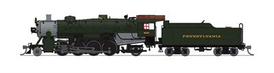 N Scale - Broadway Limited - 3990 - Locomotive, Steam, 2-8-2 Light Mikado - Pennsylvania - 9627