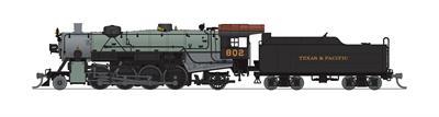 N Scale - Broadway Limited - 3993 - Locomotive, Steam, 2-8-2 Light Mikado - Texas and Pacific - 802