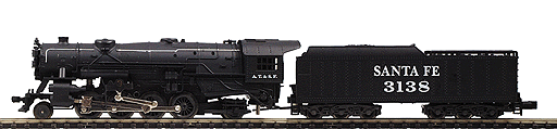 N Scale - Con-Cor - 0003-028209 - Locomotive, Steam, 2-8-2 Heavy Mikado - Santa Fe - 3138