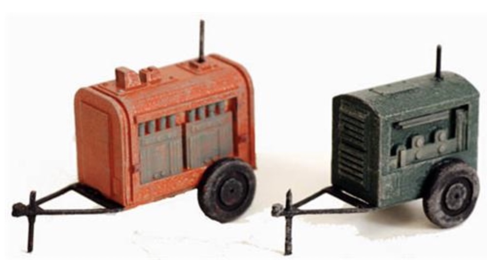 N Scale - Model Tech Studios - D1122P - Accessories, Industrial, Construction, Generator, Compressor - Painted/Unlettered