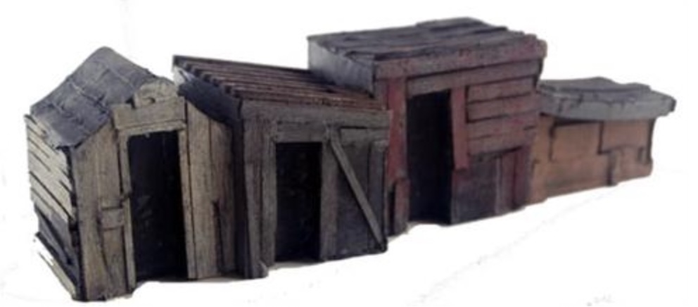 N Scale - Model Tech Studios - D1094 - Structure, Shack - Undecorated