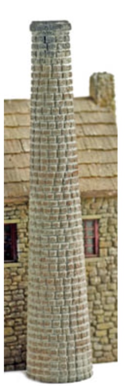 N Scale - Model Tech Studios - D1121 - Structure, Chimney, Stone - Undecorated